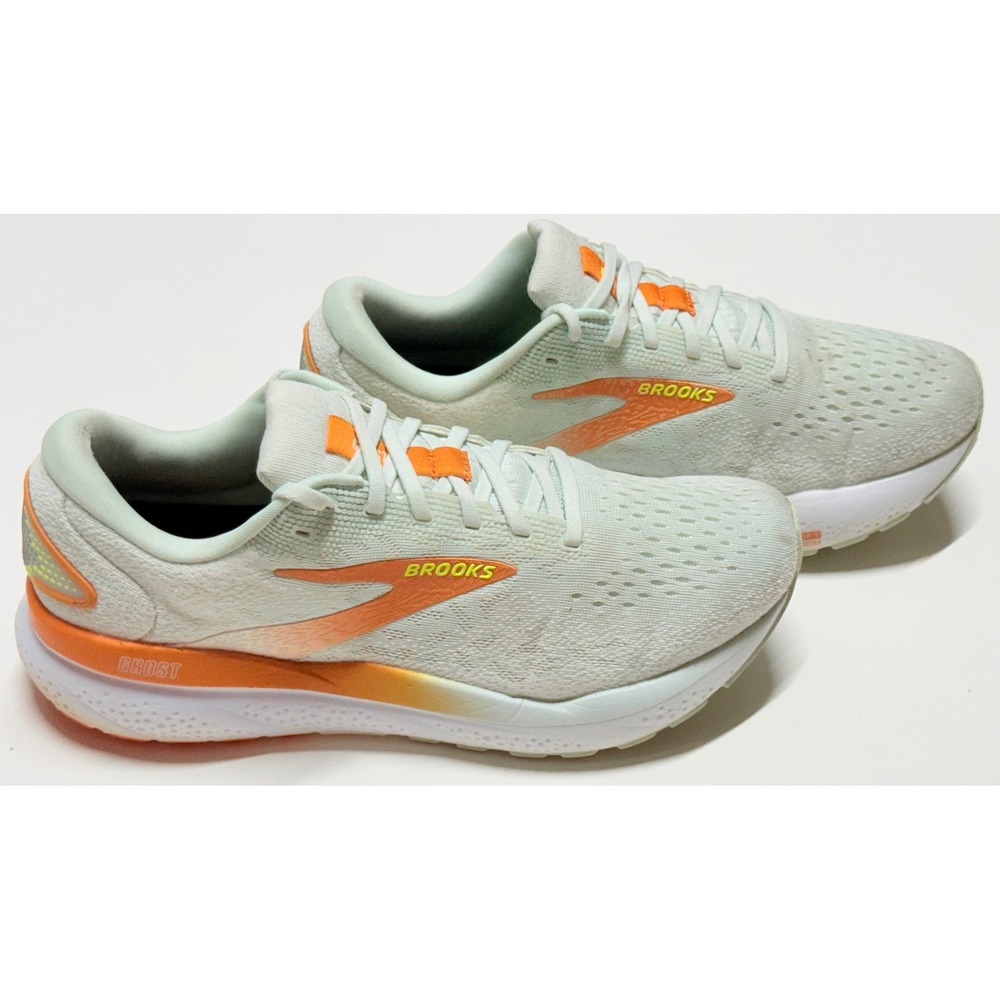 Brooks Ghost 16 Running Shoes Womens‎ 11 Mint Green Orange 12034071B411